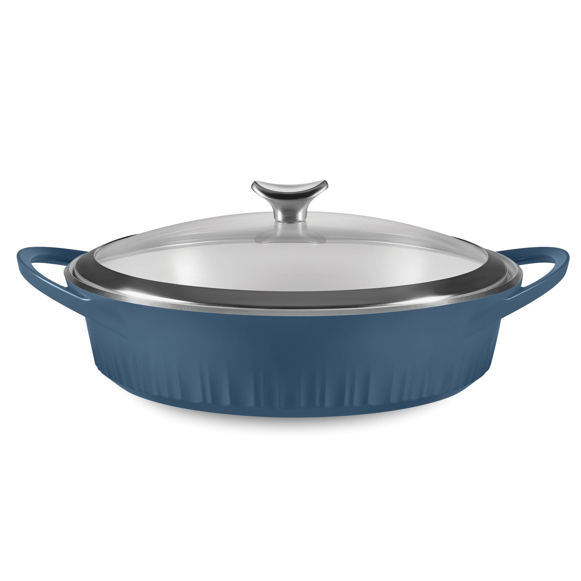 CorningWare 4 Quarts Non-Stick Cast Aluminium Round Braiser with