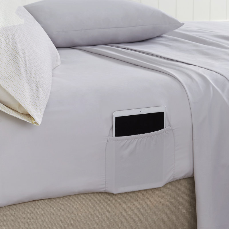 King Gray Paisley Microfiber Bed in a Bag Set