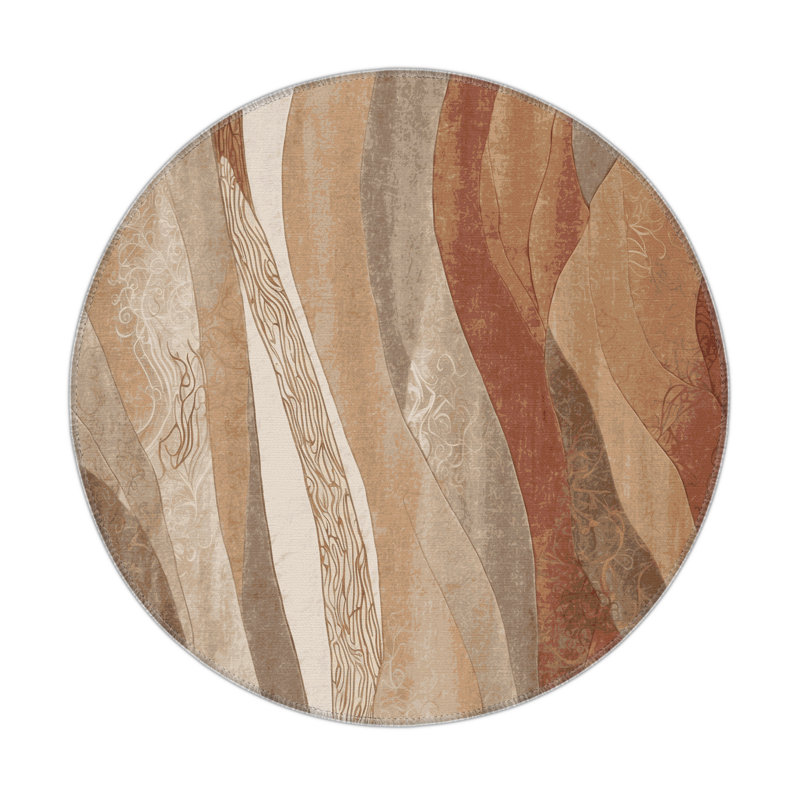 Horizon Bloom Indoor And Outdoor Area Rug, Round 5'
