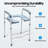 Adjustable Raised Toilet Seat with Cushion