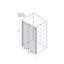 Portes de douche sans cadre de 60 po de largeur x 76 po de hauteur avec verre trempé transparent de 3/8 po (10 mm), finition brossée Nicel