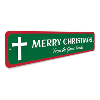 Cross Aluminum Sign