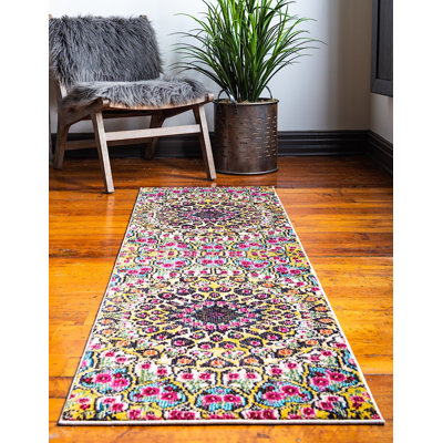Dimonetta Washable Ikat Indoor Rug