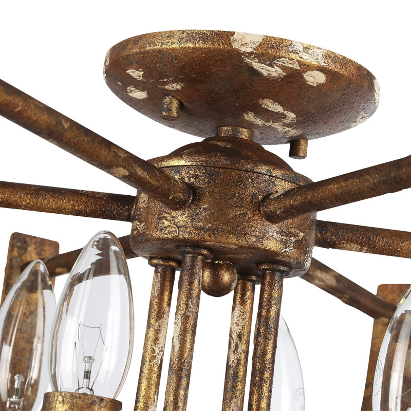 4 - Light Semi-Flush Mount