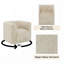 Fauteuil d'appoint pivotant beige