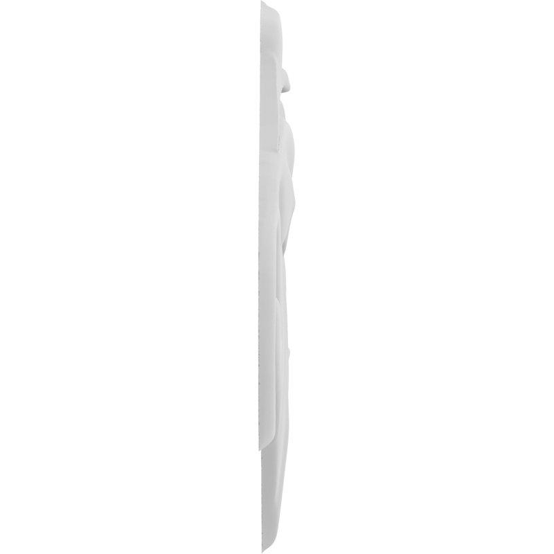 Rosettes de qualité supérieure, H 7,5 po x l 7,5 po x P 0,88 po, Droite
