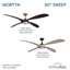 Ventilateur de plafond intérieur / extérieur 60 po Mortyn-116509628-116509627
