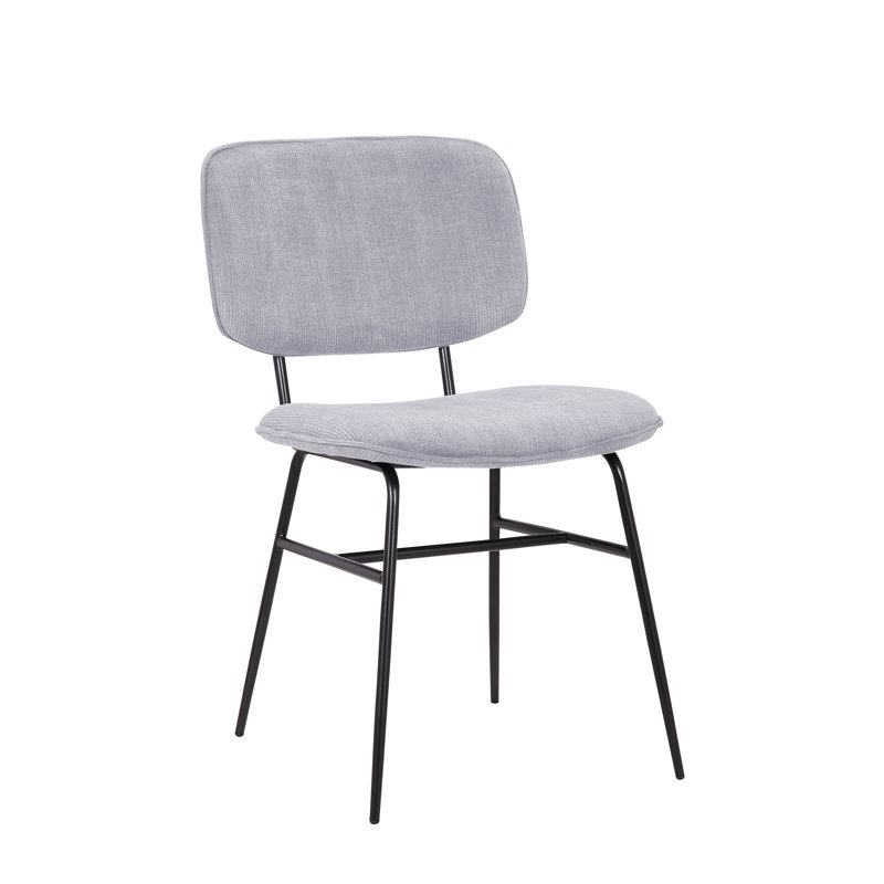 Aquasco 18.5'' H Velvet Upholstered Side Chair, Gray