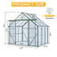 Base surélevée en polycarbonate à double porte 8X6FT-Green-116836808-116836810