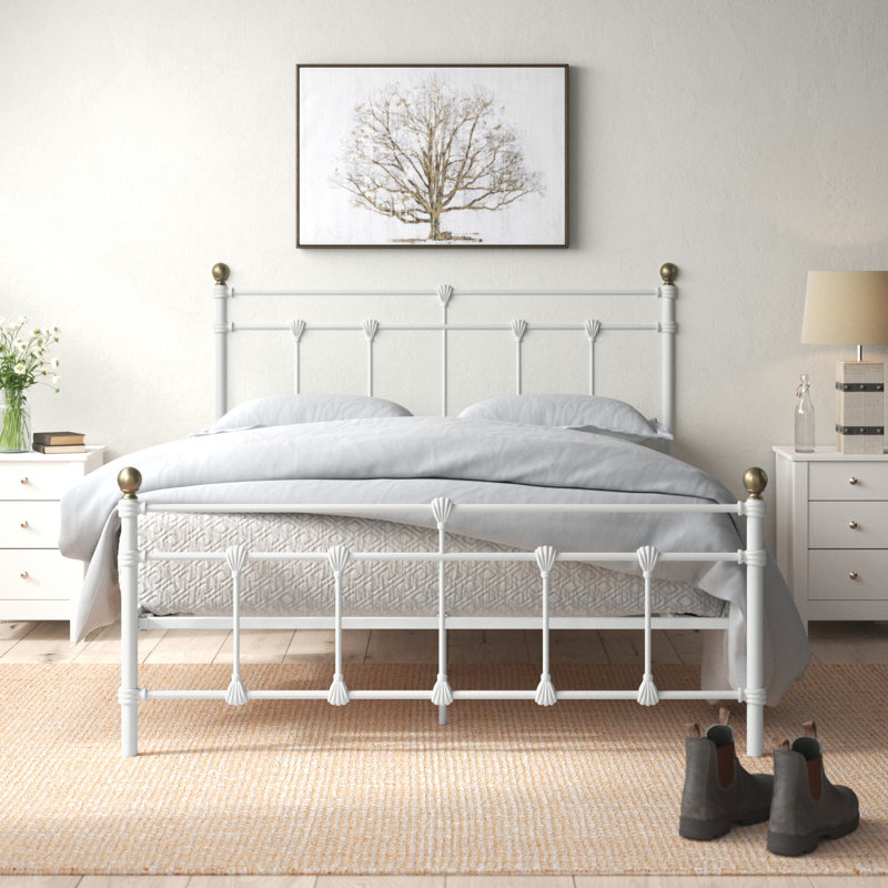 Crawley Metal Bed, No Mattress Included, Kingsize (5')