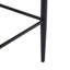 Tabouret de comptoir de 2 tabourets en similicuir beige avec cadre en fer