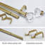 Julbe Adjustable Single Curtain Rod Set-937361400