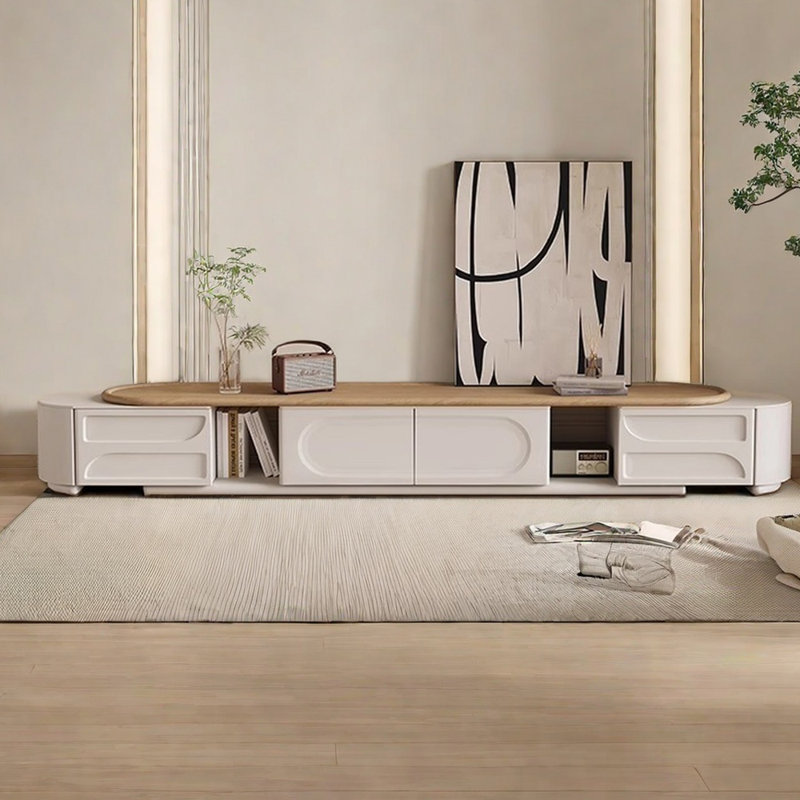 Table basse moderne en bois massif de style beurre simple
