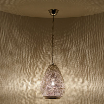 Sacco 1 - Light Silver Single Pendant