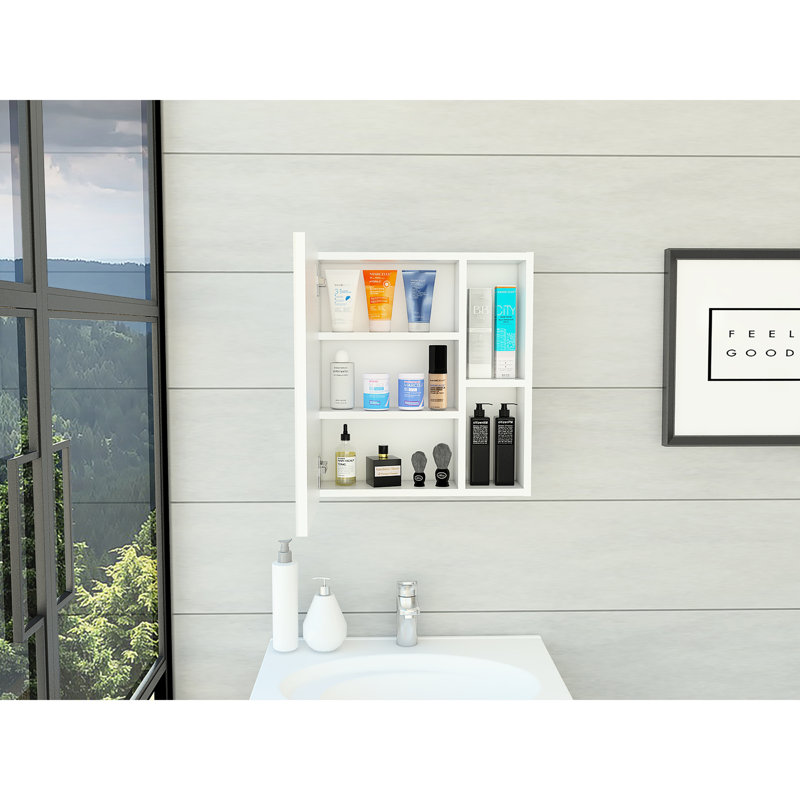 Pharmacie à 2 tablettes, Blanc, 17.70"