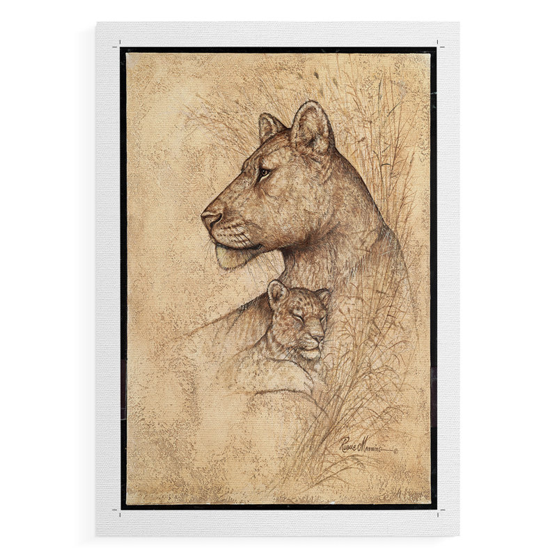 Protection de la mère - impression sur toile seulement - non encadrée, H 18 po x l 12 po