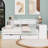 Wooden Daybed with Cabinets, Desk and Drawers-1428295404-1428295403