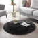 Tapis noir à poils longs Modern