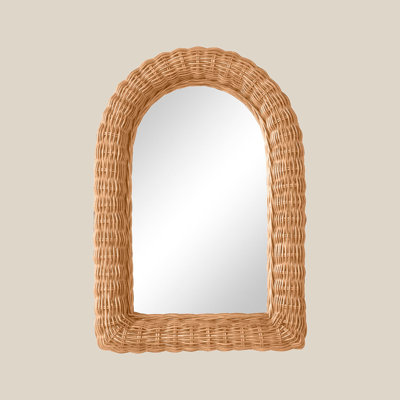 Kingston Arch Rattan Framed Wall Mirror