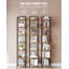 Bookcase Bookshelf, Narrow Tall Bookcase, Slim Wooden Shelving Unit for Bedroom, Living Room, Home Office, Sturdy -1380857592-1380857597