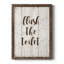 «Flush the toilettes», art textuel sur toile-61354209-61354210