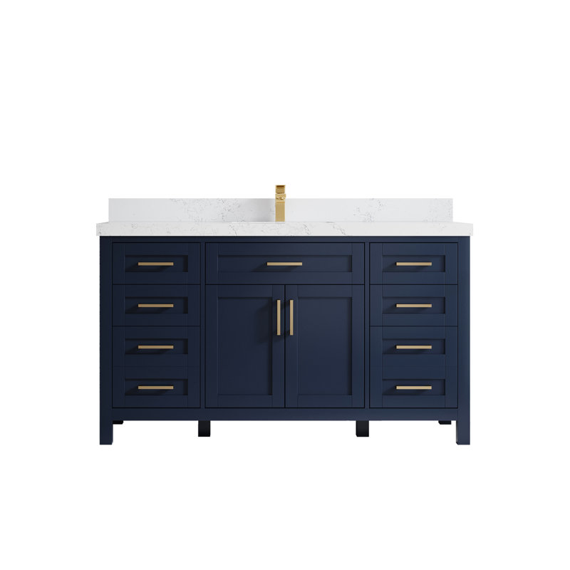 Gratien 60'' Single Bathroom Vanity with Quartz Top