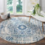 Tapis oriental bleu / ivoire Annette