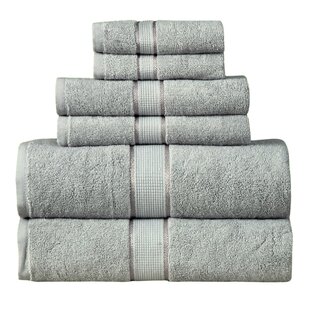 Locksley 6 Piece 100% Cotton Towel Set Eider & Ivory Color: Yellow