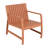 Holiday - 2-Piece Indoor/Outdoor Furniture Set 1 Chairs & 1 Coffee Tables Waterproof PP Material- Easy Assembly Patio Conversation Set (Apricot Brown)-926004328