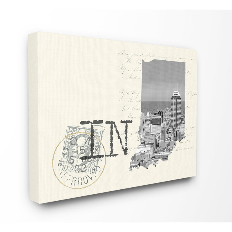«Indiana noir et blanc, photographie sur papier crème» par Daphne Polselli, impression, H 30 po x l 40 po x P 1,5 po