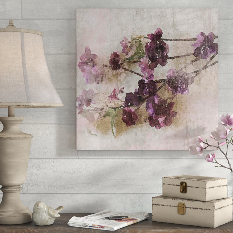 " Purple Flowers 2 " by Irena Orlov, 24" H x 24" W x 1.5" D