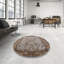 Tapis brun à motif oriental-2100586442