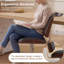 Tabouret de bar pivotant à hauteur réglable, siège en tissu de chenille avec structure en métal pour comptoir de cuisine (noir, ensemble de 3)-775643300-775643296