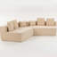 Canapé modulaire surdimensionné de 132 po en tissu Teddy-1661850778