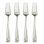 Oneida Moda Stainless Steel Salad Fork, Set of 4, Dishwasher Safe, Silver