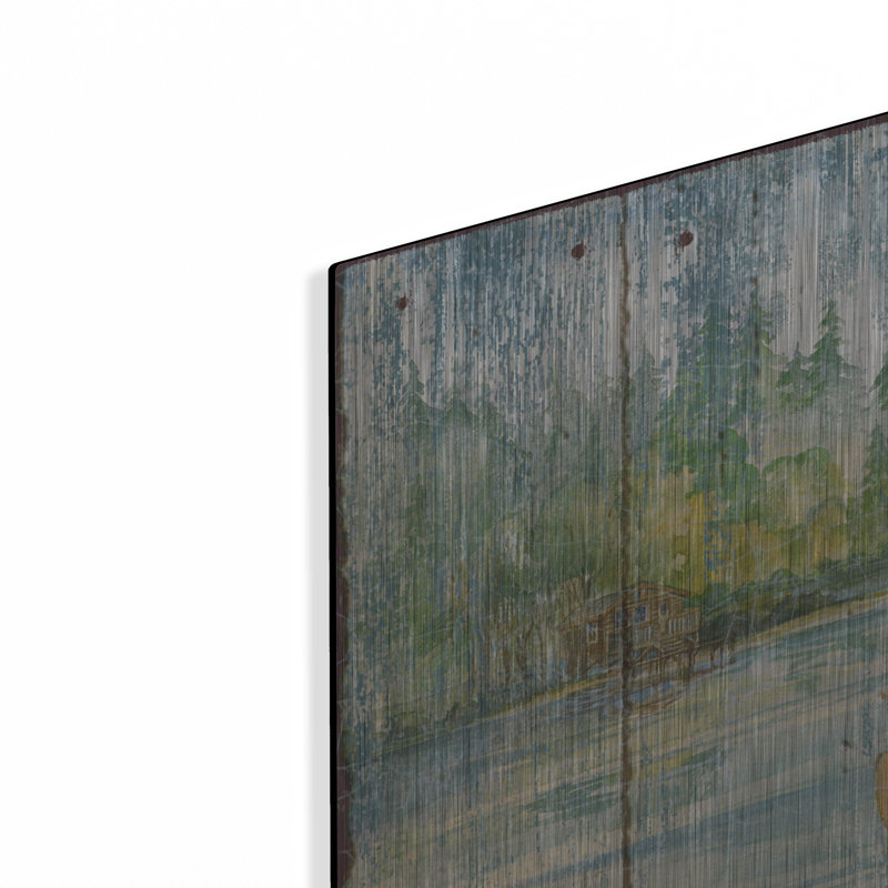 «Canoe Camp - Distress» par Paul Brent, H 24 po x l 36 po