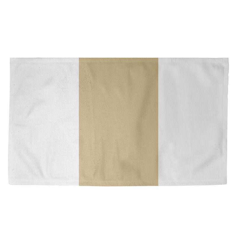 Tapis de football à surface blanche new orléans, Rectangle 2 pi x 3 pi, Oui