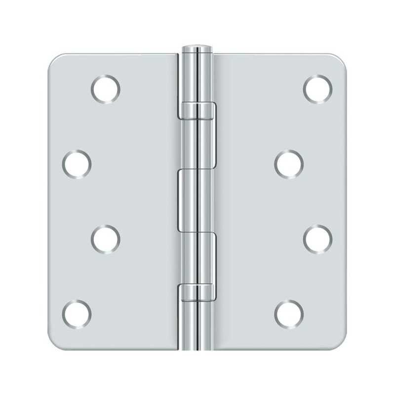 Steel Hinge, Polished Chrome
