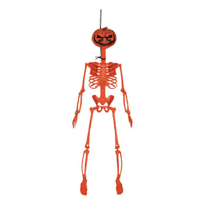 Squelette de citrouille d'Halloween en plastique