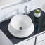 Lavabo de salle de bain vasque en céramique blanche