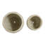 Ensemble de 2 pots à fleurs texturés en céramique texturée pour la décoration de bureau à domicile - Pots de fleurs élégants pour l'intérieur ou l'extérieur-74861580