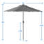 Parasol de marché 7,5 / 9 pi à DEL avec parasol de marché solaire-1707492585-1682405341