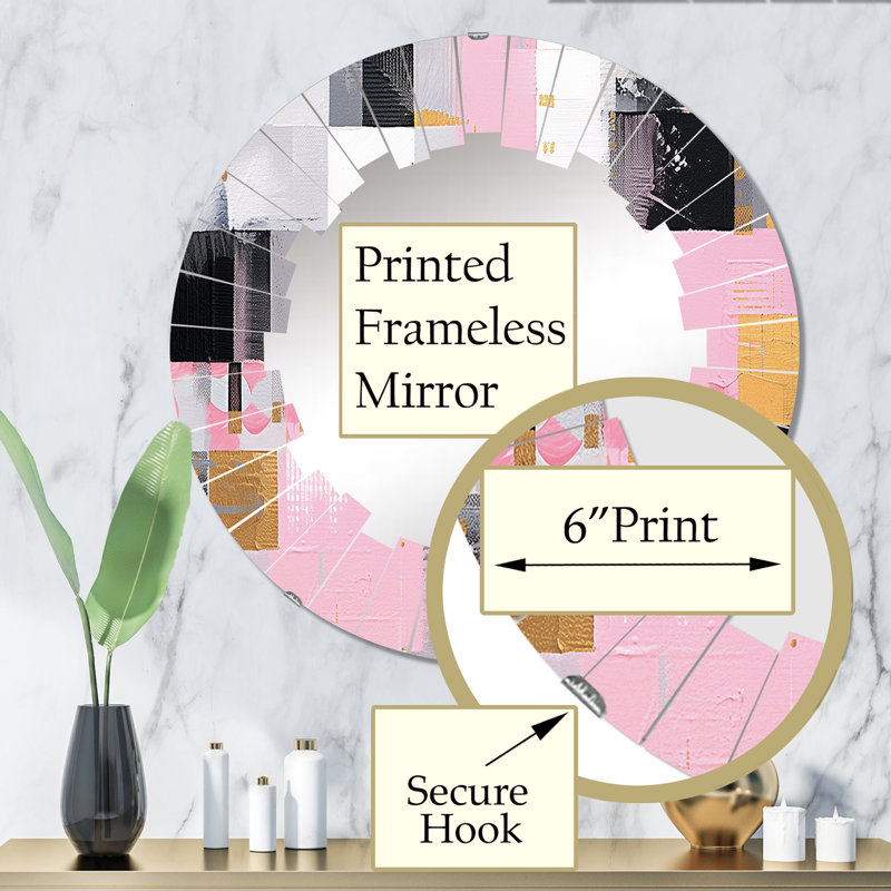 Miroir mural Wiepie, 32 po x 32 po