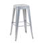 Tabourets de bar en métal sans dossier de 76 cm (lot de 2), détachables, montage facile, peu encombrants, en métal imperméable, pour îlot de cuisine, bar, salle à manger, coin repas, table ou usage commercial.