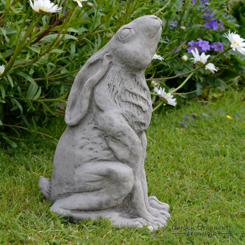 Latham Animals Weather Resistant Stone Garden Statue