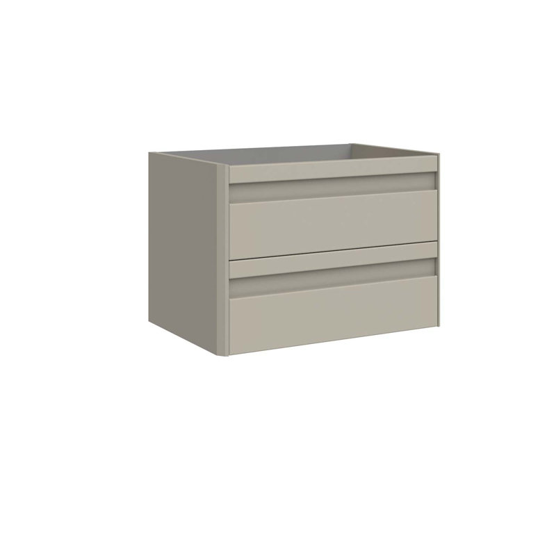 Meuble-lavabo simple 2 tiroirs DAX Venice, Vison mat