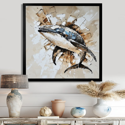 Glam Whale Soft Gentle Giant - Whale Wall Art Living Room