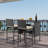 Round Polyethylene (PE) Wicker Outdoor Bar Table-66805189
