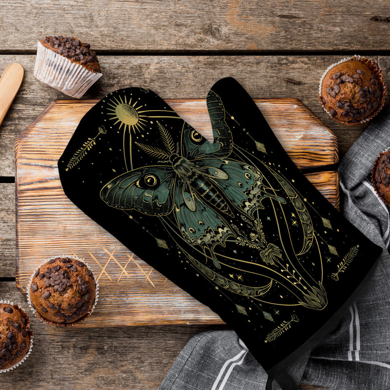 Dream Moth Oven Mitt Cotton Twill