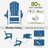 HDPE Outdoor Foldable Adirondack Chair Set Fire Pit Chair-1765237177
